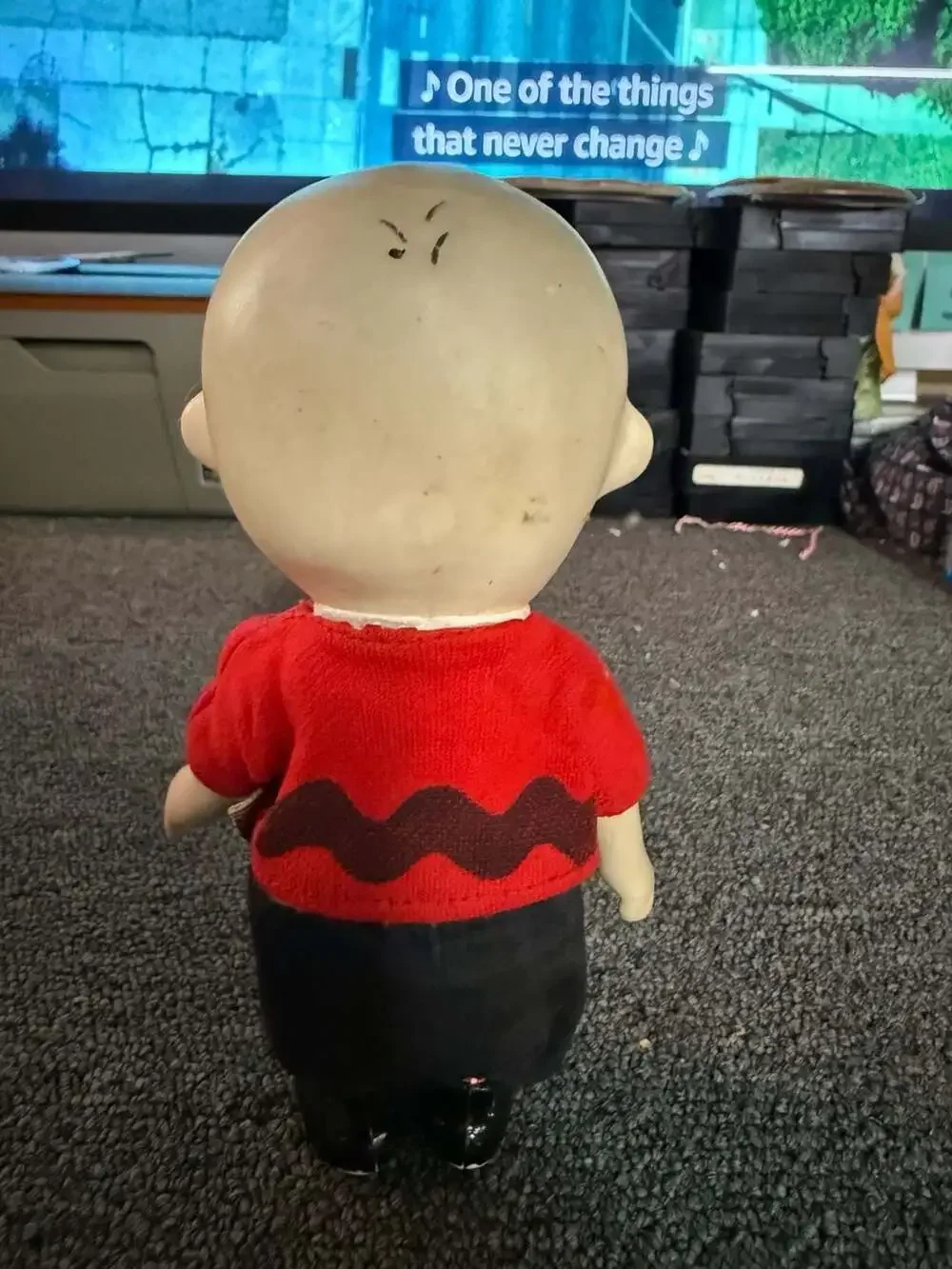Vintage 1966 Charlie Brown Poseable Pocket Doll by Boucher Associates